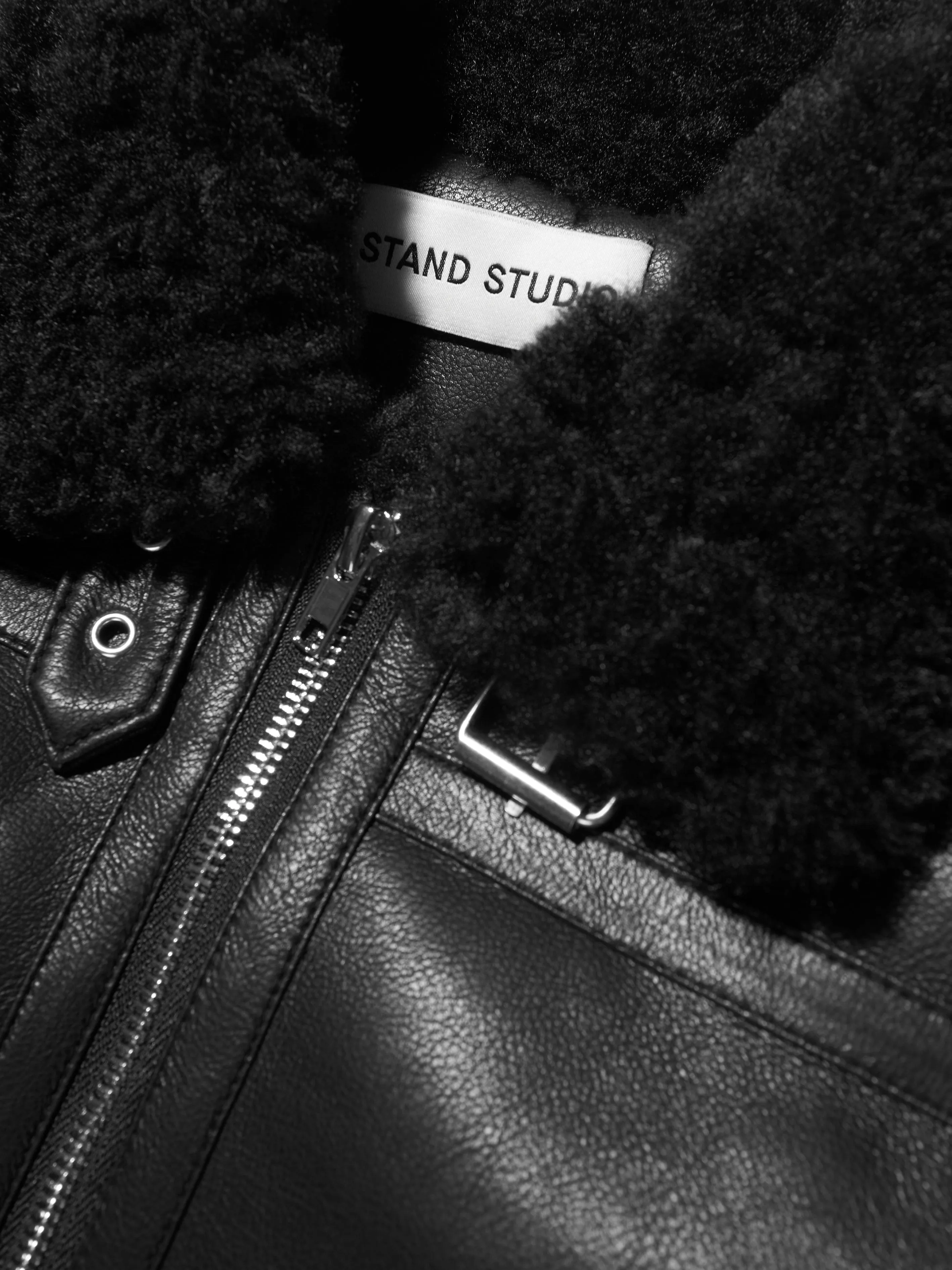 Stand Studio Girls Faux Fur Shearling Lorelle Mini Jacket