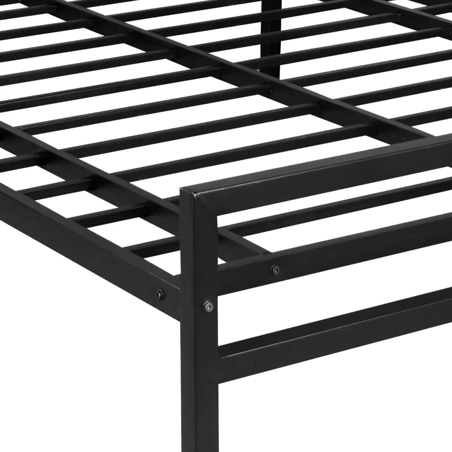 Striker Metal Bed (Black)   Plus Mattress (King)