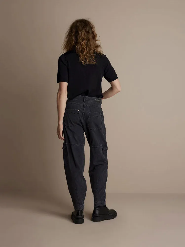 Summum Denim Cargo Pants Black