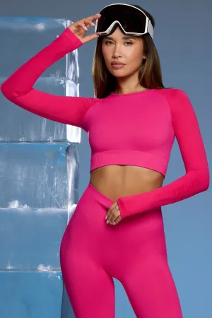 Super Sculpt Base Layer Top in Fuchsia Pink