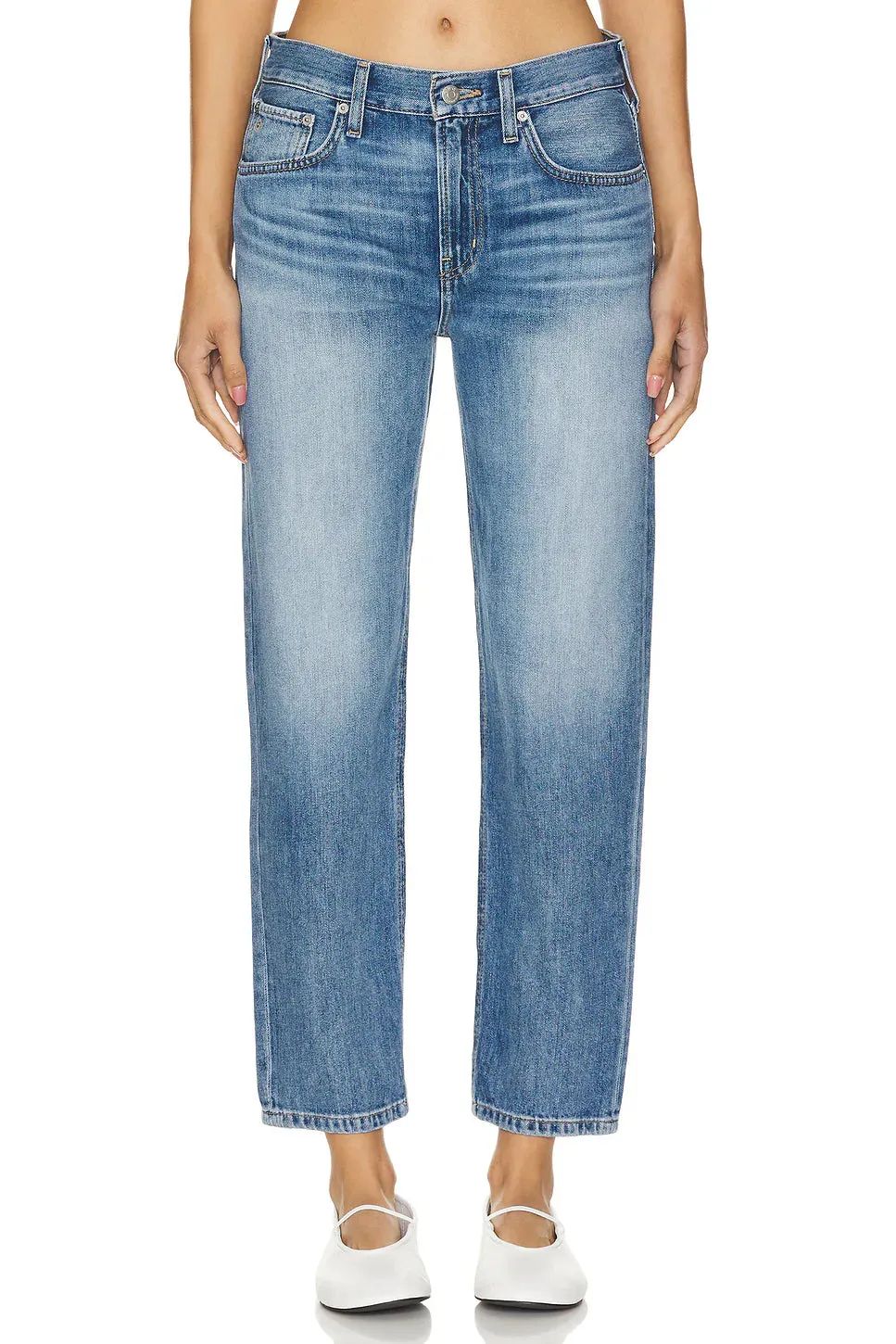 The Marlowe Slim Boyfriend Denim by ÉTICA - Castaway