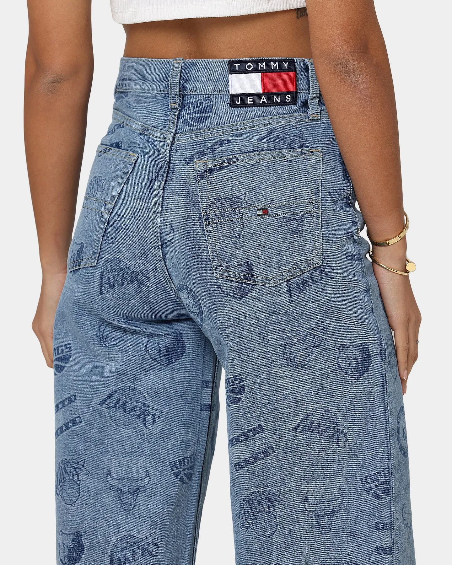 Tommy Jeans Women's Tommy Jeans X NBA W11 Denim Pants Denim Light