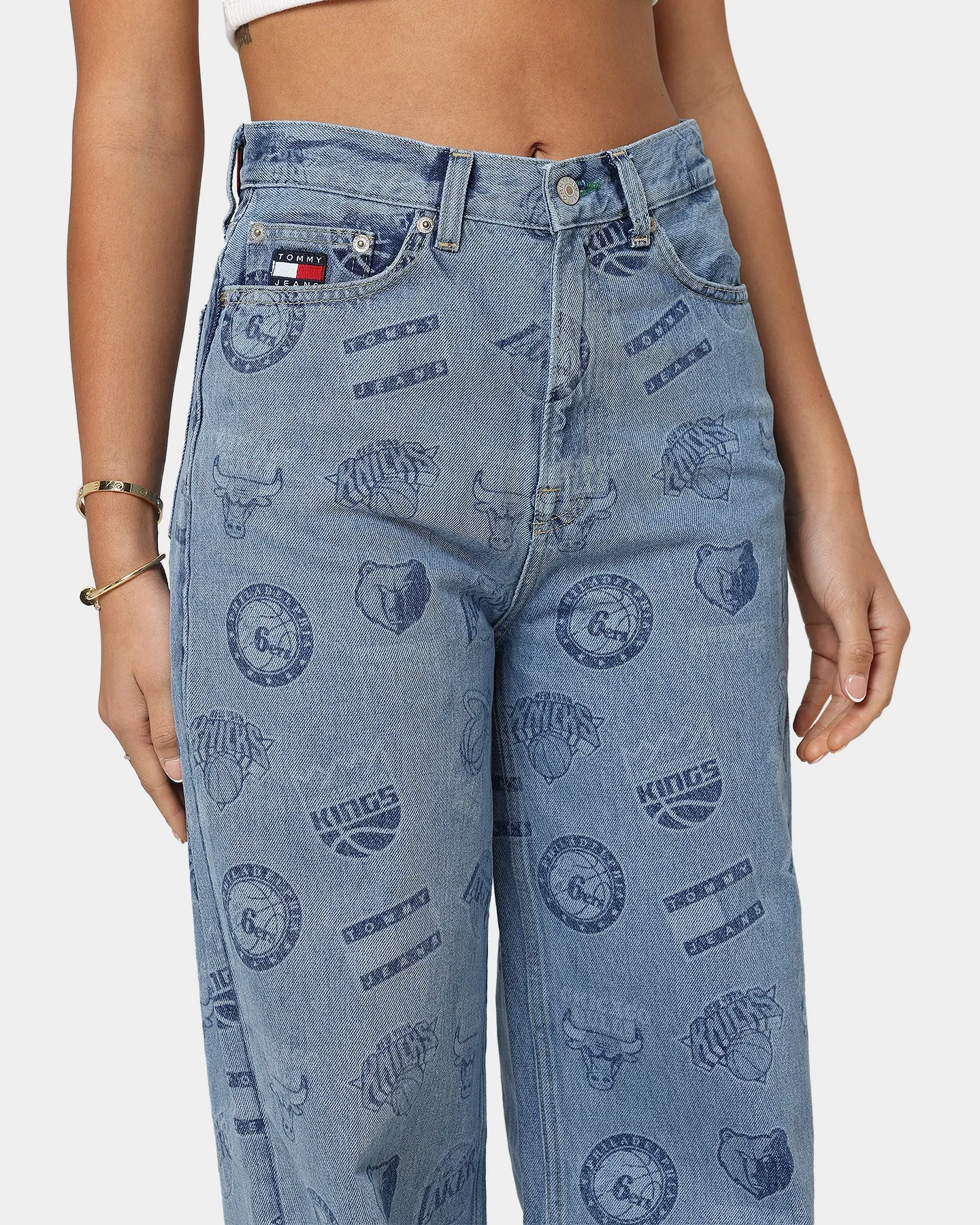 Tommy Jeans Women's Tommy Jeans X NBA W11 Denim Pants Denim Light