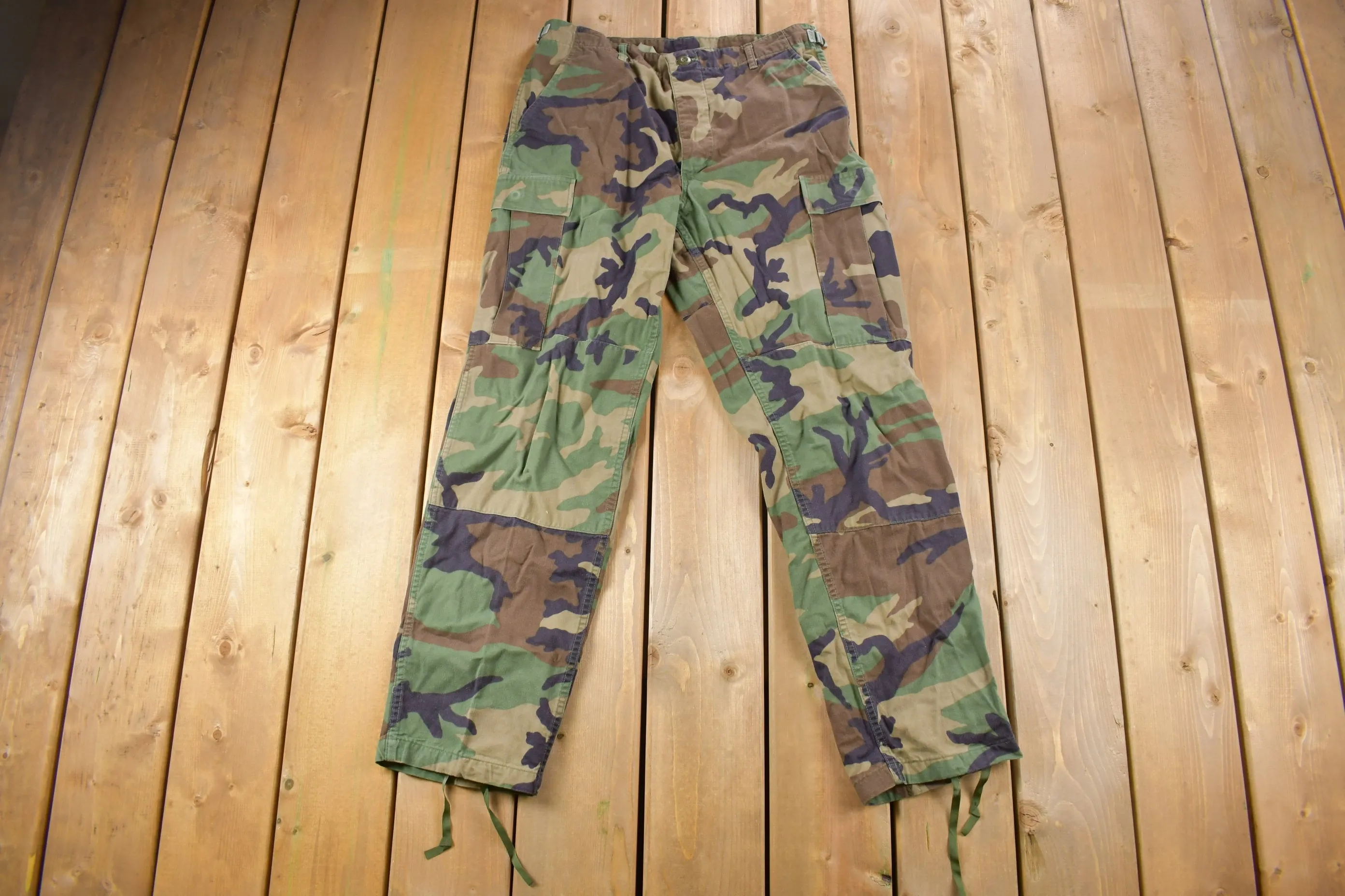 Vintage 2001 US Army Military Camouflage Cargo Pants Size 32 x 32