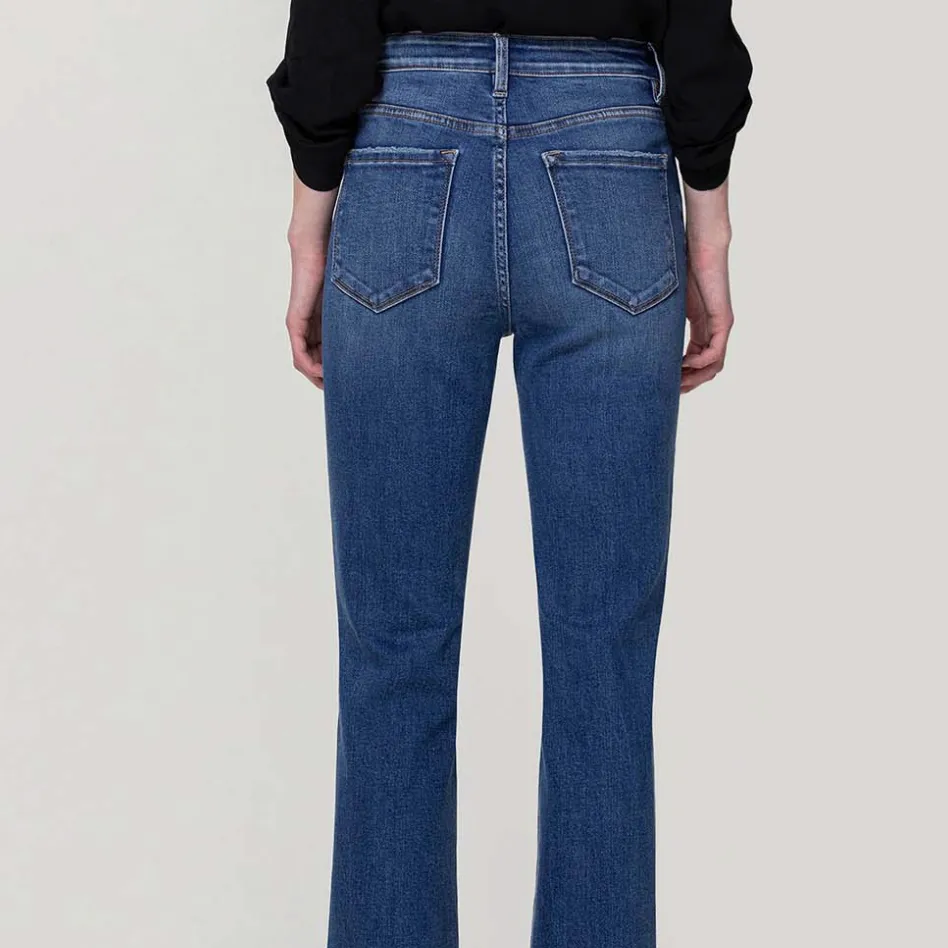 Walking on Sunshine Slim Dark Wash Bootcut Jeans