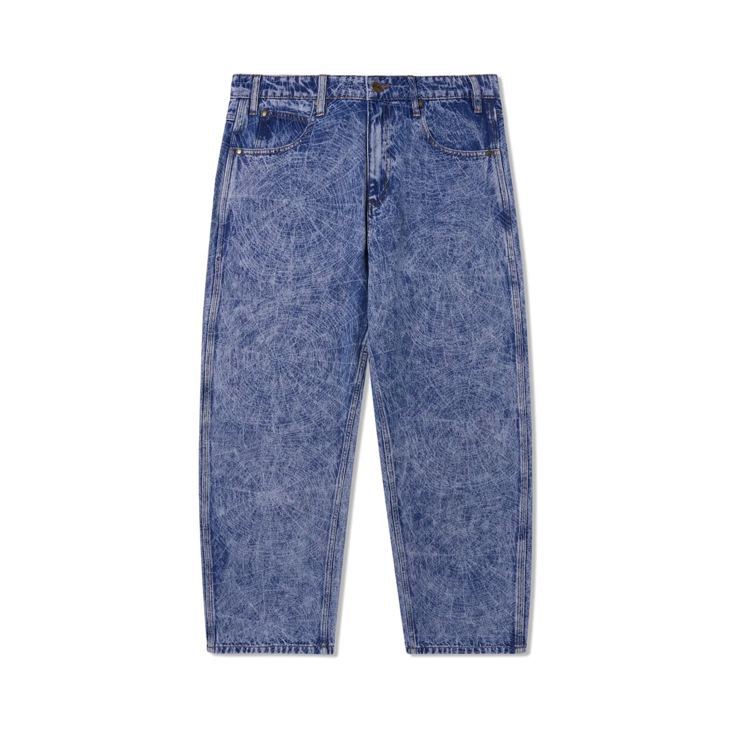 Web Denim Jeans, Acid Wash Indigo