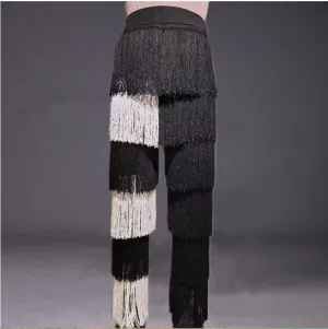 Women's Fringed Pants - Women's New Fringed Multi-layer Tassels Pants