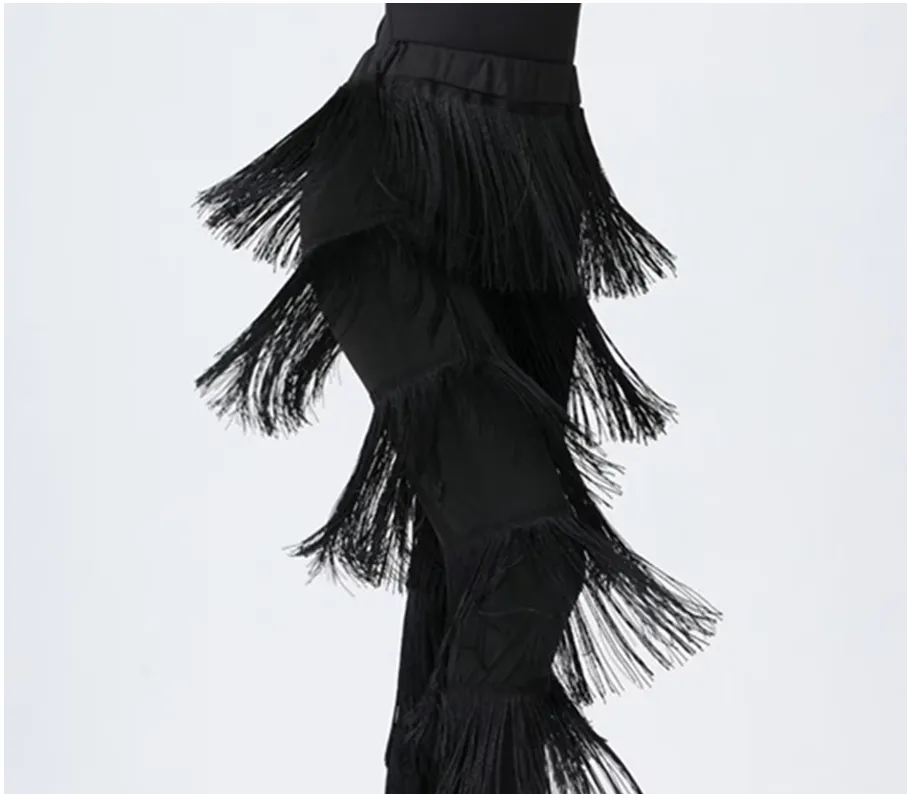 Women's Fringed Pants - Women's New Fringed Multi-layer Tassels Pants