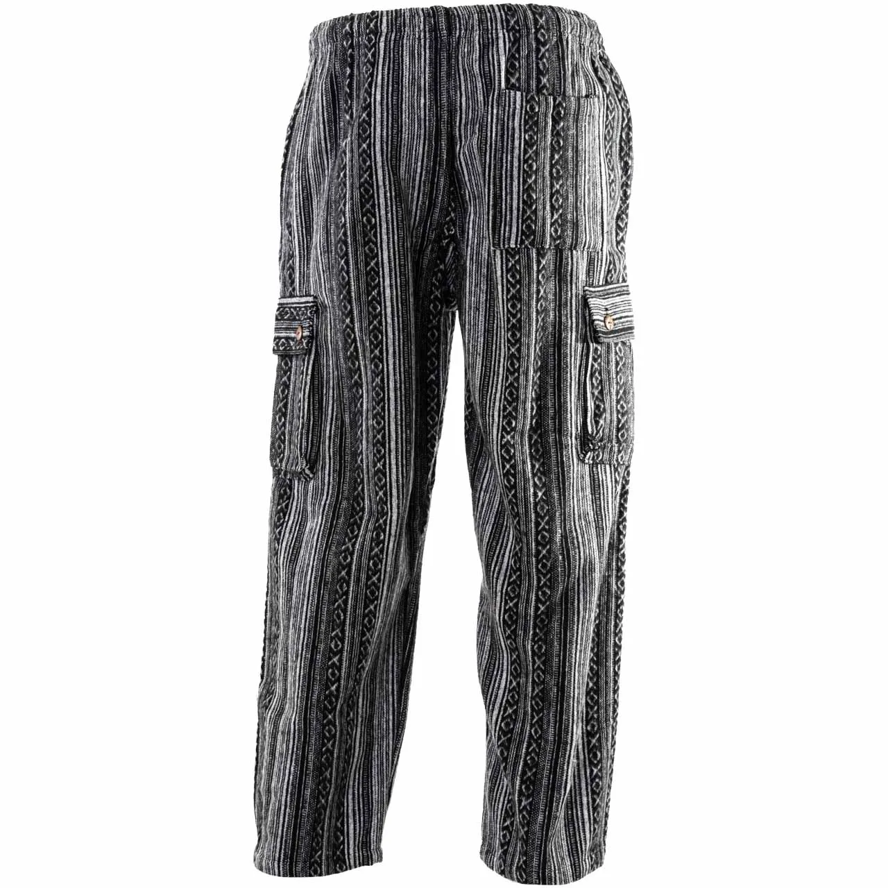 Woven Cotton Cargo Pants