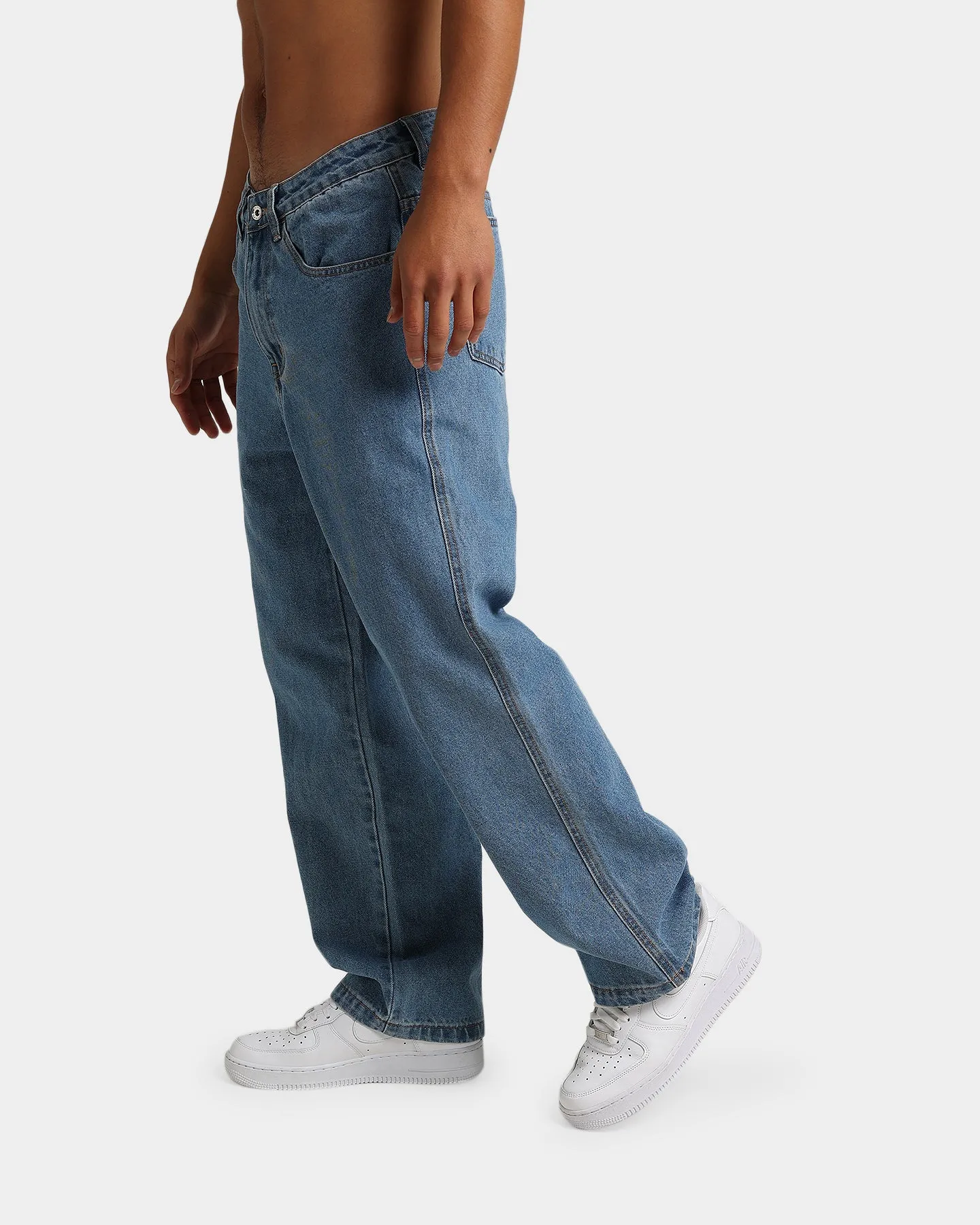 X-Large Bull Denim 91 Pants Mid Blue