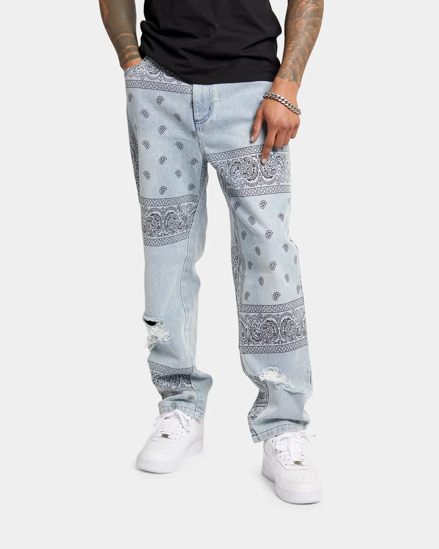 XXIII Paisley Print Jeans Paisley