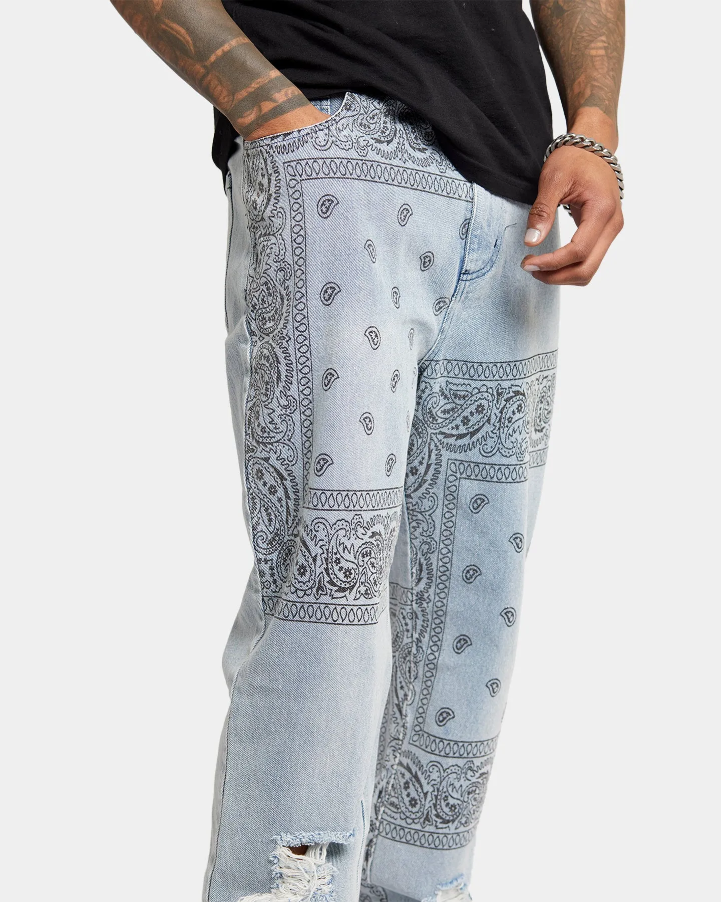 XXIII Paisley Print Jeans Paisley